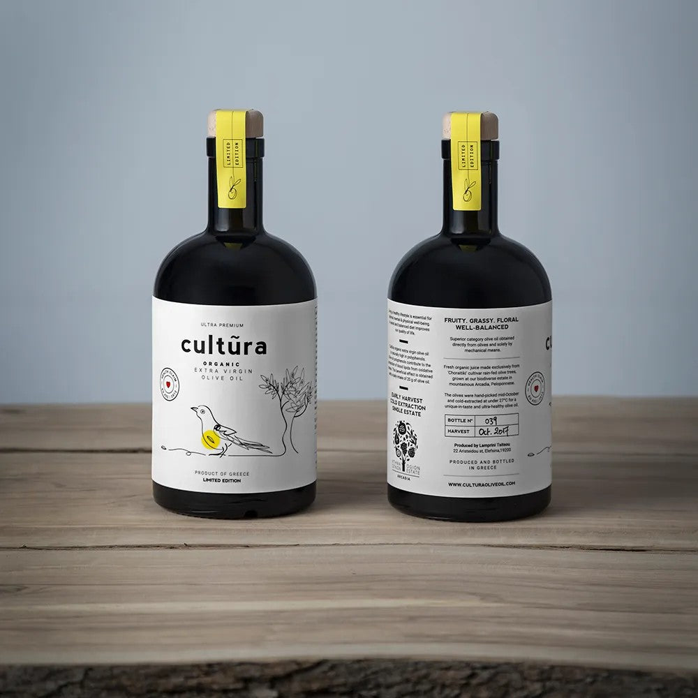 Cultura extra vierge Griekse olijfolie 500 ml.