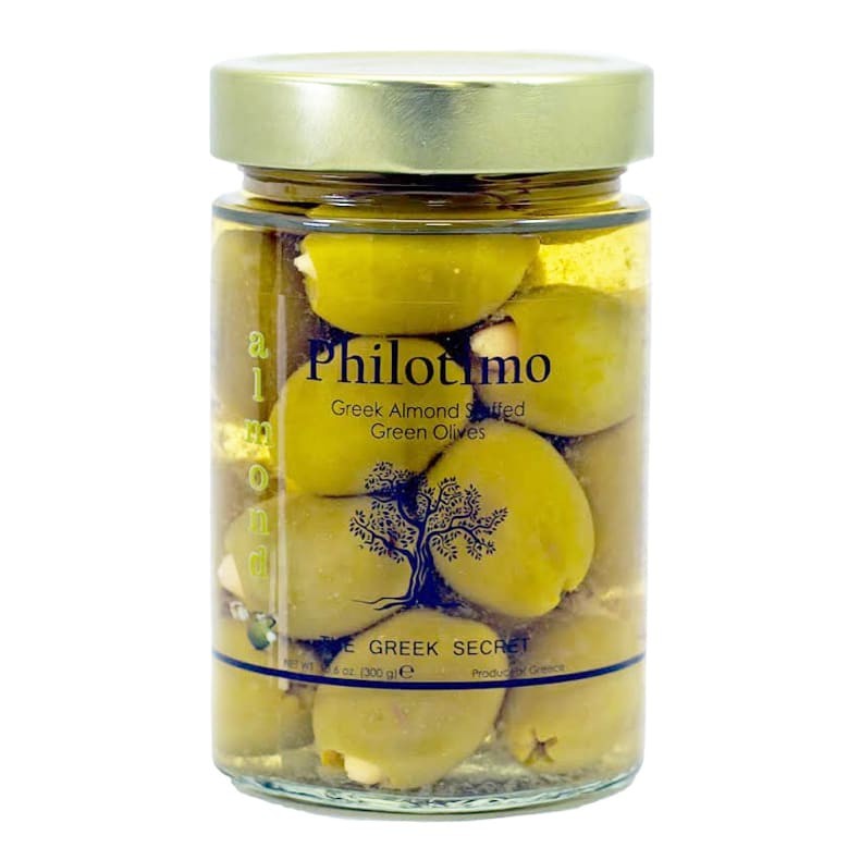 Philotimo groene olijven met amandel