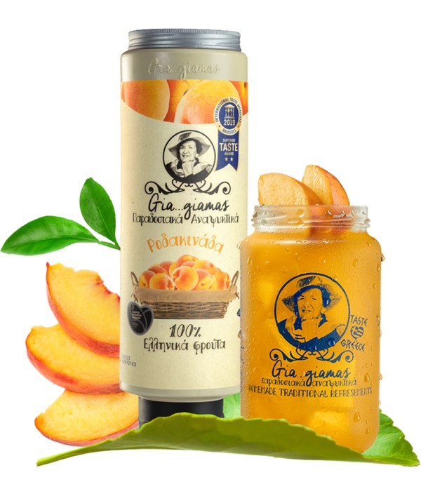 Griekse Gia..Giamas Perzik limonade siroop1liter