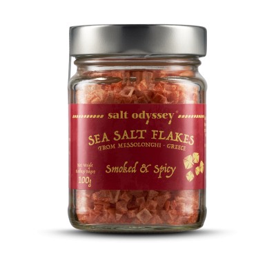 Salt Odyssey zeezout gerookt en pittig 100 gram.