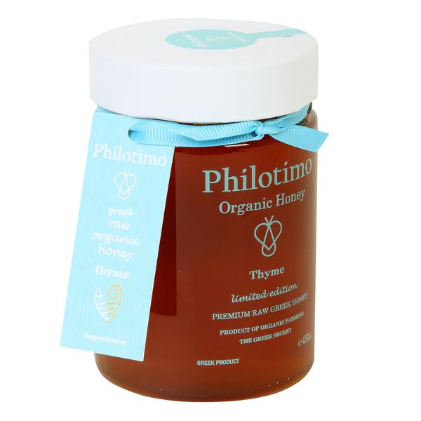 Griekse Tijm honing rauw Philotimo 450gram
