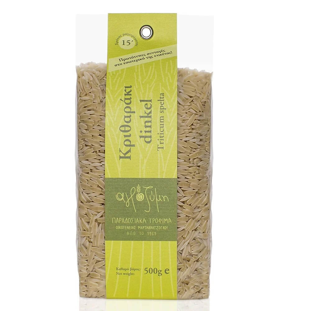 Agrozymi Griekse Kritharaki spelt pasta rijst 500gr.